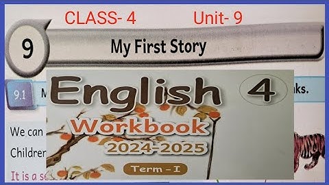 My First Story, CLASS-4, UNIT-9, ENGLISH WORKBOOK KEY ANSWERS