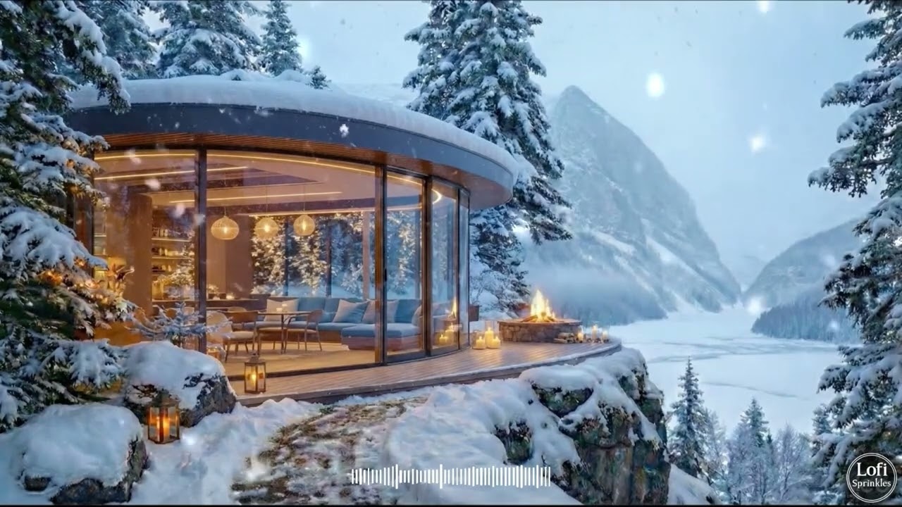 Snowy Winter Piano ❄️ | Peaceful Music to Relax,  Focus & Sleeping
