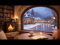 Firelight and Falling Snow  Cozy Winter Focus and Relaxed Evenings