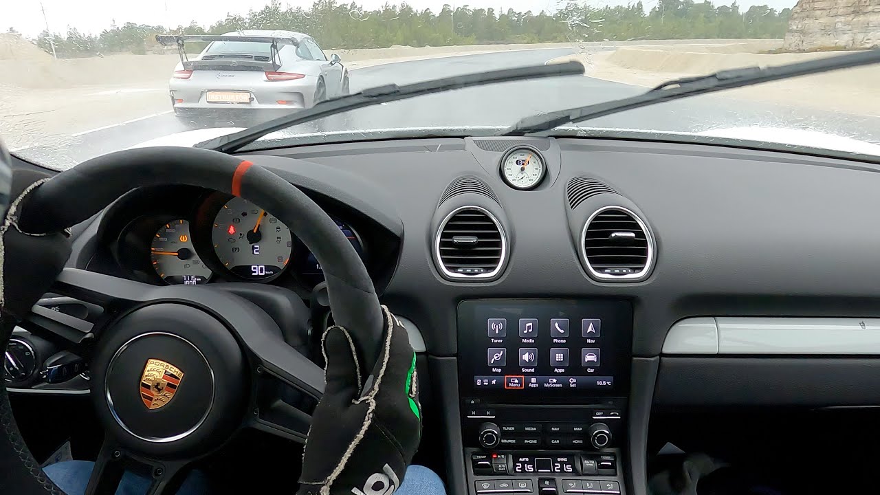 Porsche 718 GT4 @ Gotland Ring GP – First Ever Rain Laps (With Porscheklubben Sweden)