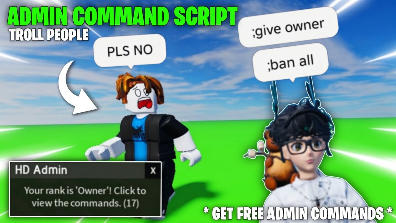 Roblox OP Admin Commands Script ~ Get Admin Powers & Troll EVERYONE ...