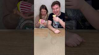 OMG 😳 Choose food challenge 😂 Which glass has real popcorn? 🧐 #shorts Best video by Hmelkofm