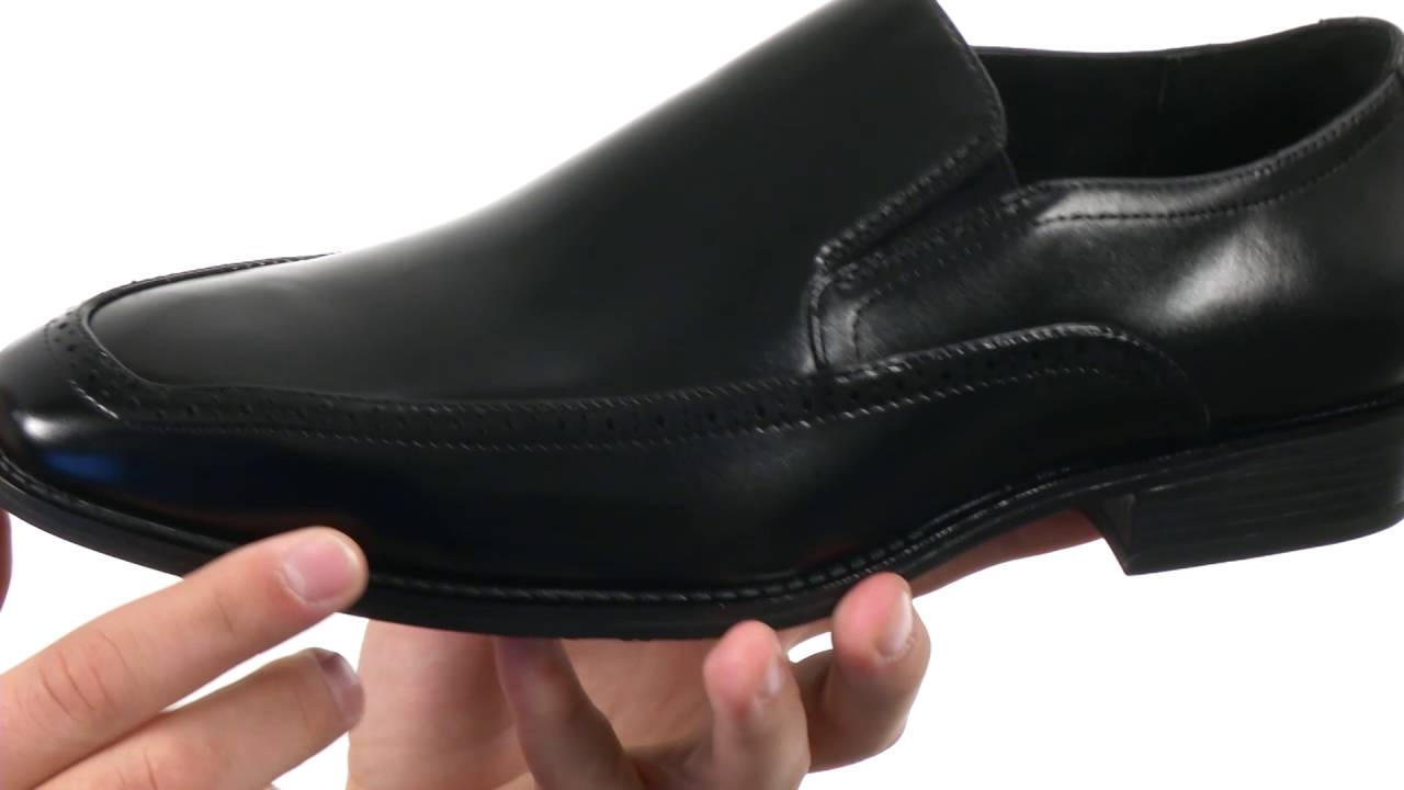 Stacy Adams Acton Slip Resistant Moc Toe Slip-On SKU:8743234 - YouTube