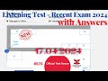 Ielts listening actual test 2024 with answers  17042024