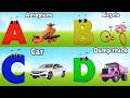 Vehicles Alphabet Song for kids | Vehicle ABC Song | Phonics for Kids | Alphabet Letters, Baby