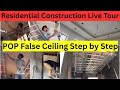 POP False Ceiling Complete Live Site Execution | Step-by-Step False Ceiling Guide!!#popfalseceiling