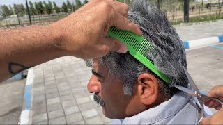 HOW TO CUT MENS HAIR WITH SCISSORS AND COMB