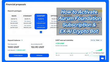How to Activate Aurum Foundation Subscription & EX AI Crypto Bot | Step by Step Guide