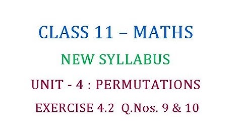 Class 11 Maths Unit 4 : Solved Problems in Exercise 4. 2 Part 5