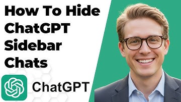 How To Hide ChatGPT Sidebar Chats (FULL GUIDE 2025)