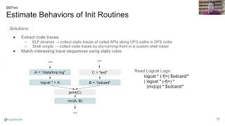 USENIX Security '21 - DEFInit: An Analysis of Exposed Android Init Routines
