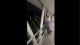 Fishing in the water