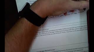 Quantitative Literacy 4A Example #1 Controlling Finances