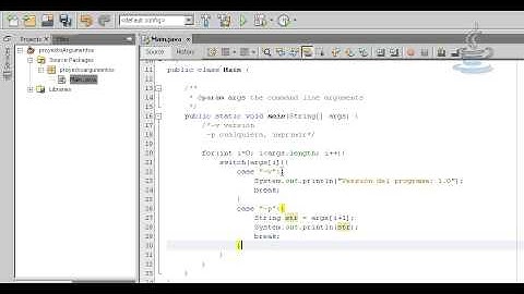 Paso de argumentos desde comandos main en Java