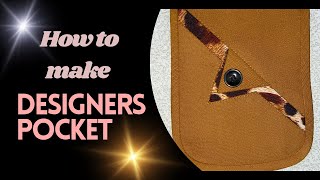 HOW TO MAKE DESIGNERS #POCKET