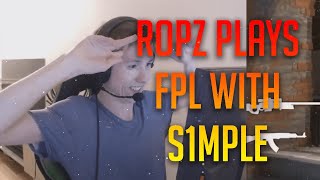 ROPZ PLAYS FPL WITH S1MPLE // BEST & FUNNY MOMENTS // #FPL