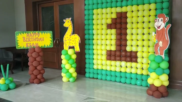 Wild Safari theme Party Ideas | Jungle Theme Birthday Decorations at Home | Kids Birthday Planner
