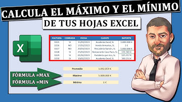 ➡️Cómo CALCULAR el Máximo, Mínimo y Promedio en Excel 🔴Fórmulas Curso de Excel para Principiantes