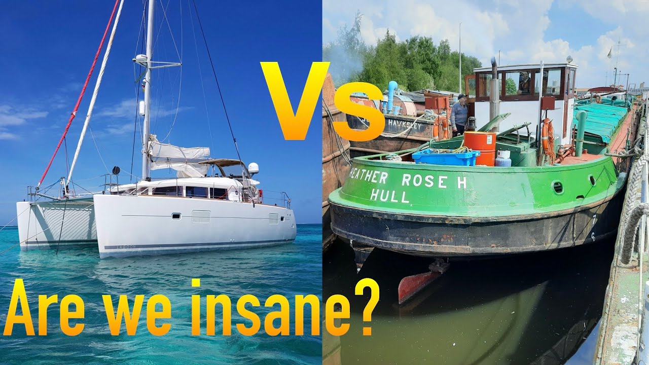 BARGE BUILD. How insane are we? Bluewater sailing vs Barging! Sailing Ocean Fox Ep169