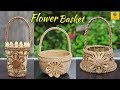 3 Most Beautiful Jute Basket | Best Flower Baskets Making with Jute Rope | Best Out of Waste Crafts