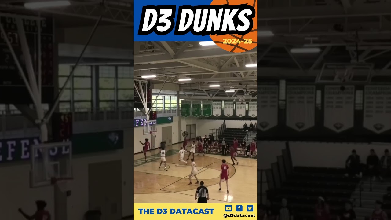 D3 DUNKS - Shay John attacks the rim with two hands 