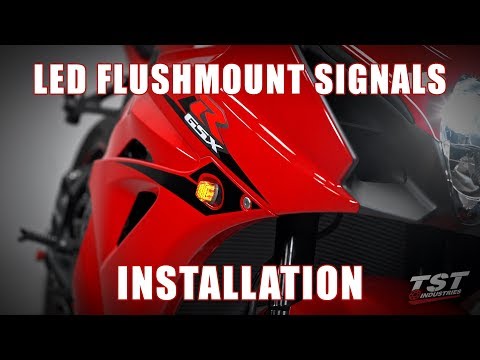 How to install LED Flushmount Signals on a 2017+ Suzuki GSX-R1000 by TST Industries