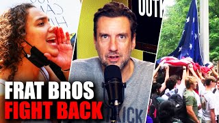 Frat Bros Defend American Flag From Campus Woke Mob | OutKick The Show with Clay Travis