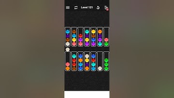 Level 121 of Ball Sort Color Water Puzzle