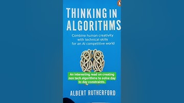 Thinking in Algorithms by Albert Rutherford. #read #books #booktube #booktok #book #bookstagram