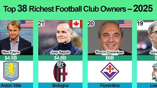 Top 38 Richest Football Club Owners in 2025 | Ultimate Wealth Ranking Profile
