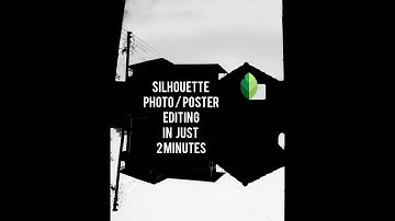 Silhouette Photo Poster | Snapseed tutorial | Yash Yp