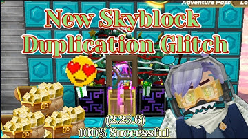 New Duplication Glitch 😱😱 - 100% Works?? ✓✓✓ | Blockman go Skyblock 💯 Legit?? |