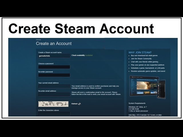 How to Create a Steam Account, Very Easy!