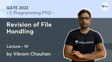 Revision of File Handling | L- 19 | C Programming | Vikram Chauhan