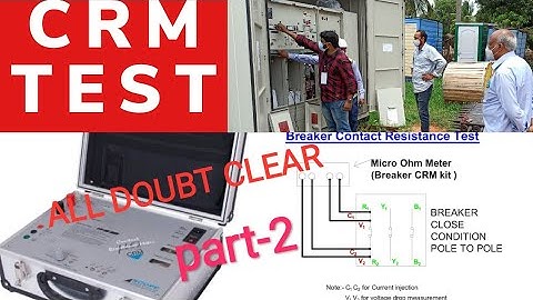 How to do CRM test of Ring main unit(RMU) |circuit breaker | operating of scope make CRM kit |part-2