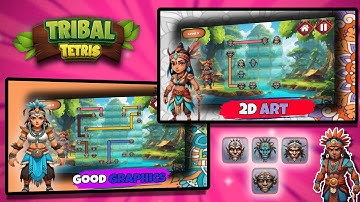 Tribal Tetris || Construct 3 Game Template || Source code