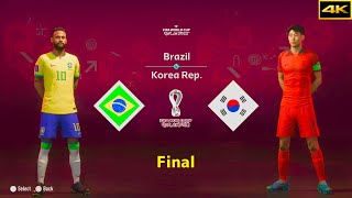 FIFA 23 | BRAZIL vs. SOUTH KOREA | NEYMAR vs. SON | FIFA WORLD CUP FINAL | [4K]