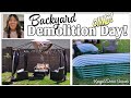 It&#39;s Demolition Day | Backyard Projects | Vego Raised Garden Beds | Kenya&#39;s Decor Corner