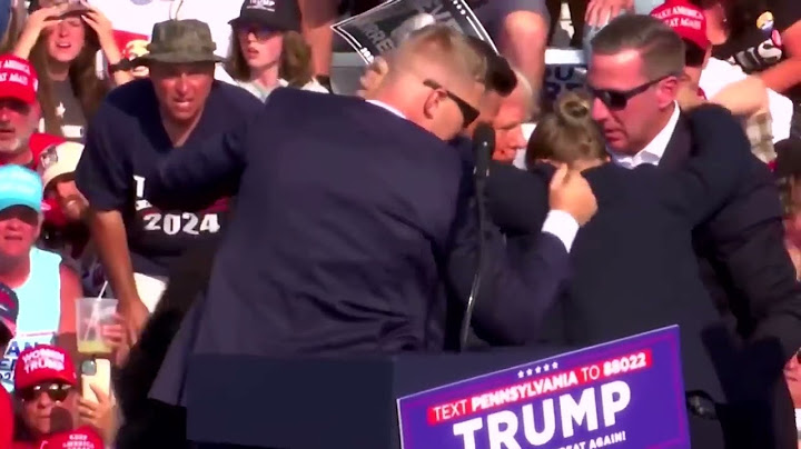 WATCH: The moment Trump was shot in right ear at rally