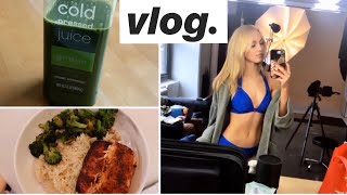 Full Day of Eating for a Swim Photoshoot // MODEL VLOG