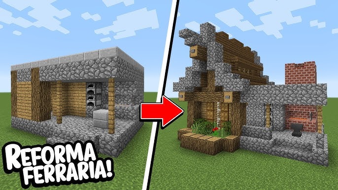 🏡 Minecraft Tutorial, Como Construir uma Casa de Ferreiro Medieval