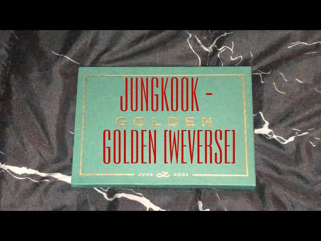 Unboxing BTS JUNGKOOK GOLDEN ALBUMS (Weverse Global Preorder) 