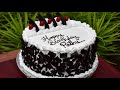 Easy black forest cake designing | cake design | simple cake design