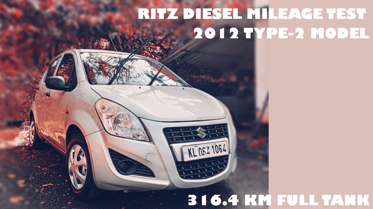 RITZ 2012 MODEL TYPE 2 DIESEL MILEAGE TEST FULL TANK MALAYALAM