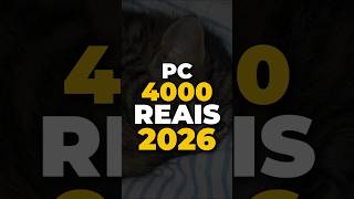 Melhor PC gamer de 4000 reais Intel amd custo beneficio 2026