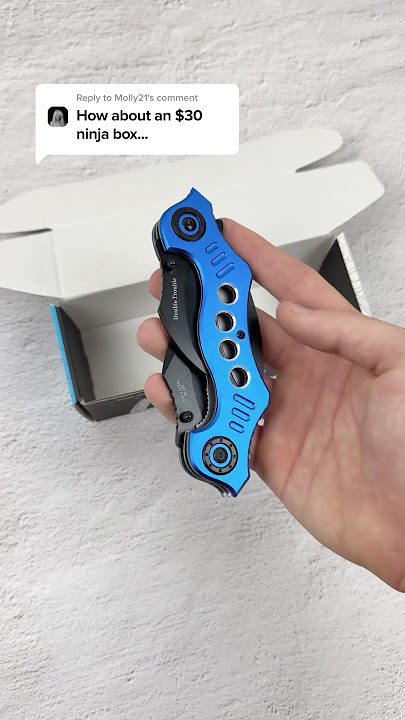 What’s inside a NINJA box? 👀 #mysteryknives #knife
