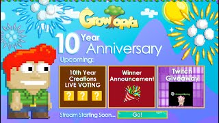 Growtopia Live! Anniversary Special 10th Year Creations