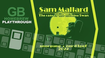 Sam Mallard [ Game Boy ] homebrew point and click inspired adventure game compatible to Gameboy