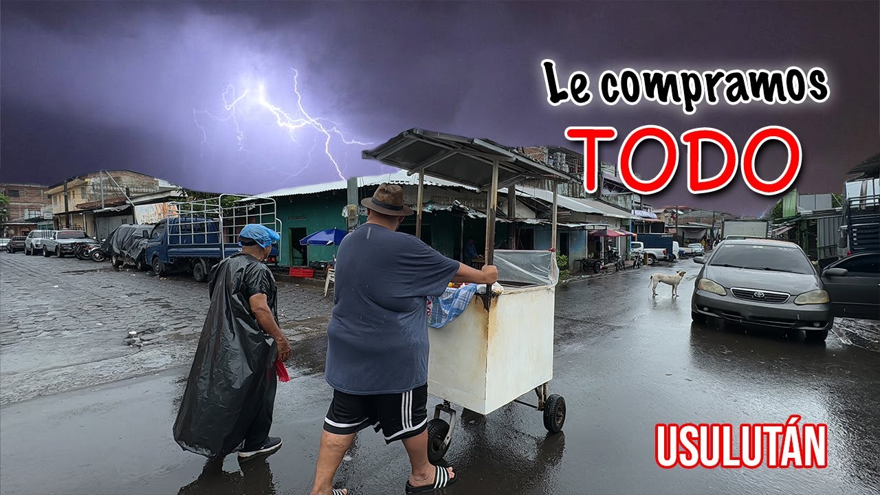 No vendía nada bajo la tormenta ☔️