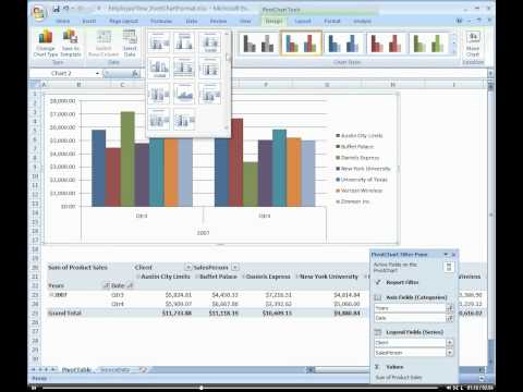 How to Format a Pivot Table Chart